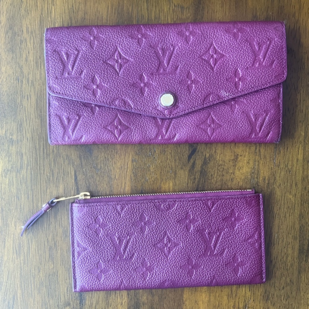 Louis Vuitton Monogram Empreinte Curieuse Long Wallet and Mini Zip Wallet
